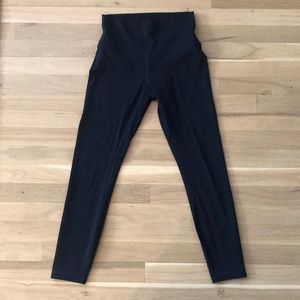 Navy Lululemon Wunder Under Luxtreme 25 in. Leggings